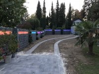 Gabionen mit 4 Zonen Technik in RGB Gabionen mit 4 Zonen Technik in RGB